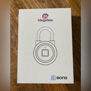 NEW IN BOX. Fingerprint Padlock.  Bluetooth Thumbprint Lock.